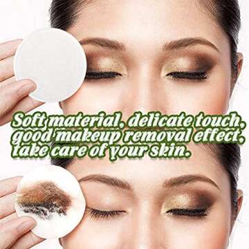 XSEINO Reusable Makeup Remover Pads(40 Pack) with Washable Natural Bamboo Fiber Material,Natural Bamboo Cotton Pad,for All Skin Types