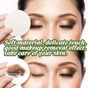 XSEINO Reusable Makeup Remover Pads(40 Pack) with Washable Natural Bamboo Fiber Material,Natural Bamboo Cotton Pad,for All Skin Types