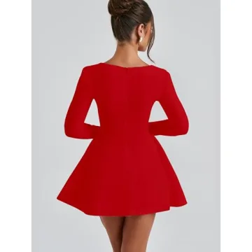 Elegant BORIFLORS Women's Corset Mini Party Dress