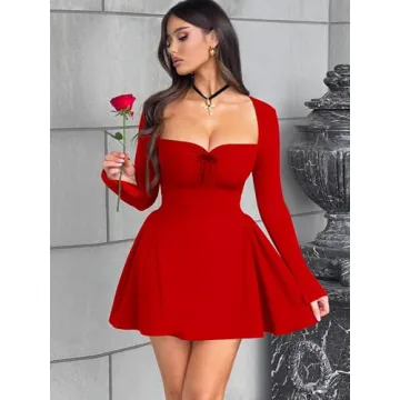 Elegant BORIFLORS Women's Corset Mini Party Dress
