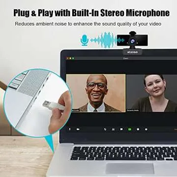 NexiGo N660 1080P Webcam with Privacy Cover and Dual Mic