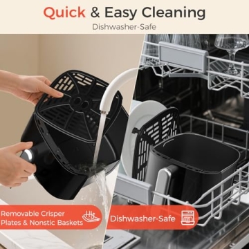 OSTBA 4.5QT Air Fryer with Touch Screen & 6 Presets