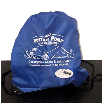 Posture Pump® Dual Deluxe Neck & Back Exercising Cervical Spine Hydrator Pump | Relieves Neck, Upper Back, & Low Back Pain Stiffness | Tech Neck Relief Posture Control (Dual Full Spine Model 4100-D)