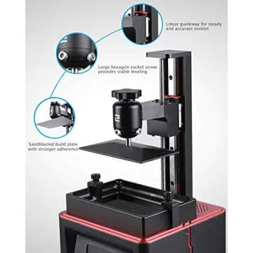 ELEGOO Resin 3D Printer Mars 2 Pro Mono MSLA 3D Printer UV Photocuring LCD Resin 3D Printer with 6.08 inch 2K Monochrome LCD, Printing Size 129x80x160mm/5.1x3.1x6.3inch