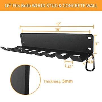 Vehcarc Home Gym Storage, Heavy-Duty Barbell Holder, Barbell Storage for Olympic Barbell, Gym Accessories Kettlebells Weight Bar Workout Rack Equipment Fitness Foam Roller Jump Rope Resistance Band