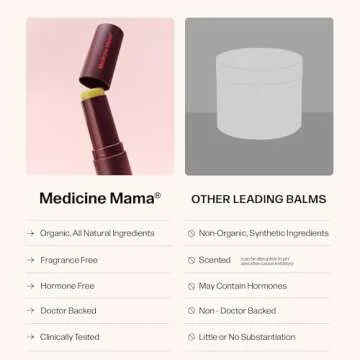 VMAGIC by Medicine Mama Lips Stick – Travel Size Organic Vulva Balm – Relieves Feminine Dryness, Itching, Burning, Redness, Irritation – Hormone Free – 15 ml