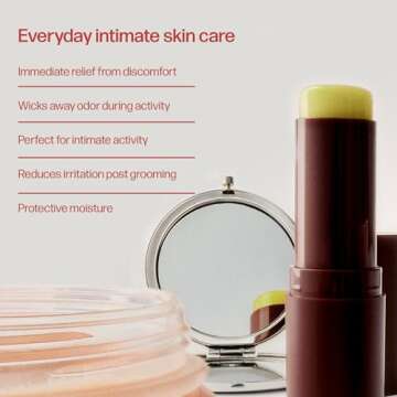 VMAGIC by Medicine Mama Lips Stick – Travel Size Organic Vulva Balm – Relieves Feminine Dryness, Itching, Burning, Redness, Irritation – Hormone Free – 15 ml