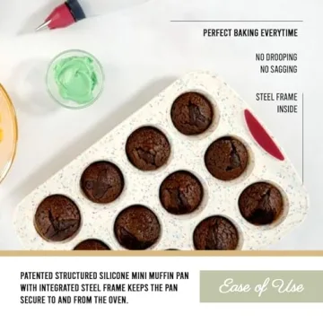 Trudeau Structured Silicone Muffin Pan for Perfect Baking