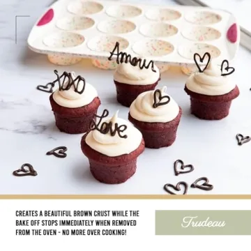 Trudeau Structured Silicone Muffin Pan for Perfect Baking
