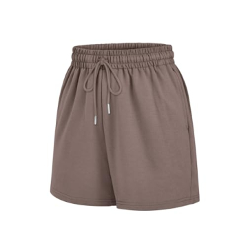 EFAN Womens Hiking,Walking,Cycling,Running,Yoga Sweat Shorts Summer Casual Comfy High Waisted Lounge...