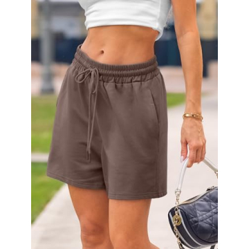 Comfy High Waisted Sweat Shorts for Women | EFAN 2023