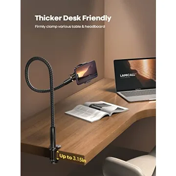 Lamicall Gooseneck Phone Holder for All Smartphones - Hands-Free Flexibility