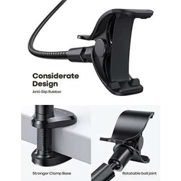 Lamicall Gooseneck Phone Holder for All Smartphones - Hands-Free Flexibility
