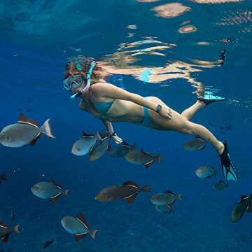 Seavenger Snorkeling Set with Panoramic Mask & Fins