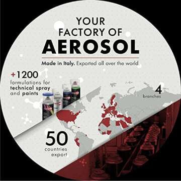 Ambro-Sol V4008017 Multi-Purpose Acrylic Spray Paint for Indoor & Outdoor