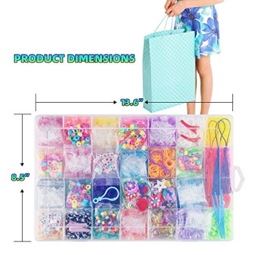 MUDO NEST 20000+ Loom Bands Kit for Kids Crafts