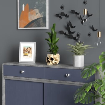 READAEER Skull Bowl Resin Planter Halloween Decor Candy Dish