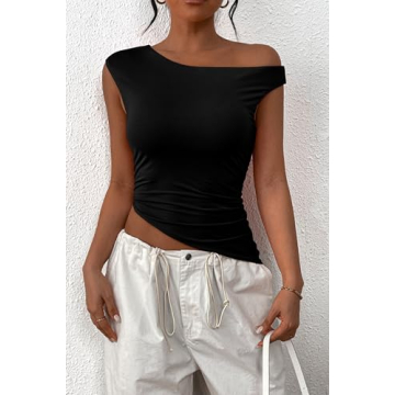 PRETTYGARDEN Summer Off The Shoulder Crop Top Stylish Comfort