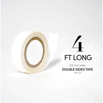 The Hair Shop Double Sided Tape for Skinweft Tape-In Remy Human Hair Extensions, Wig and Hair Pieces...