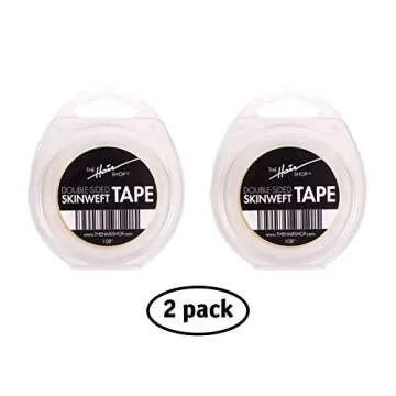 The Hair Shop Double Sided Tape for Skinweft Tape-In Remy Human Hair Extensions, Wig and Hair Pieces, 1/2" x 3 Yards (2 Pack)