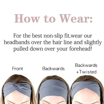 Jesries Non Slip Headbands Pack for Ultimate Comfort