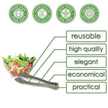 Premium Quality Serving Tongs - 12 Pack Party Supply