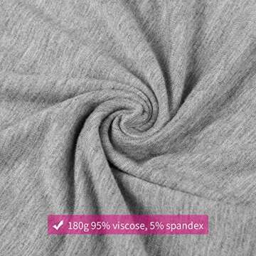 Joyaria Womens Maternity Over The Belly Shorts Ladies Viscose Pregnancy Pajama Sleep Yoga Sweat Shorts (Gray, Small)