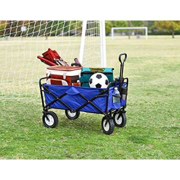 Durable Heavy Duty Folding Wagon with 150 lbs Capacity