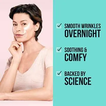 SiO Beauty Eye & Smile Anti-Wrinkle Patches - 2 Week Supply, Overnight Smoothing Silicone for Fine Lines & Puffiness