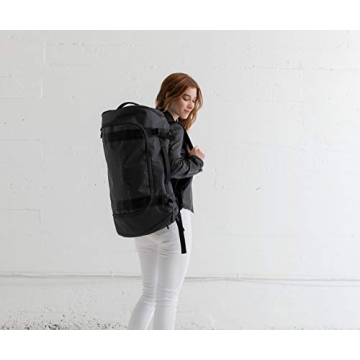 Timbuk2 Impulse Travel Backpack Duffel Bag, Jet Black, 45 Liter