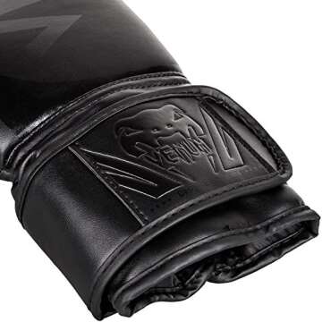 Venum Challenger 2.0 Boxing Gloves - Black/Black - 16-Ounce