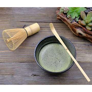 Matcha Whisk Set まっちゃ 抹茶 - Brush + Ceramic Bowl + Scoop/八十本立 Japanese Green Tea ...