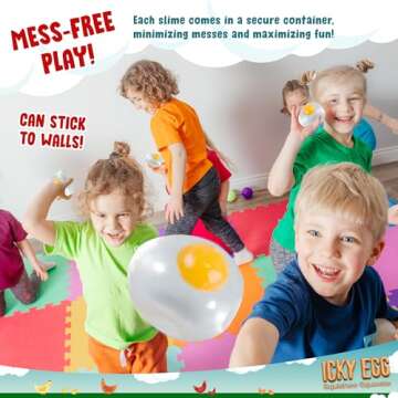 Namre' Funky Egg Splat Ball Squishy Toys | 4 Pack | Sensory Relief