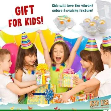 Namre' Funky Egg Splat Ball Squishy Toys | 4 Pack | Sensory Relief