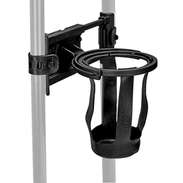 Self-Leveling Luggage Cup Holder Fits Any Suitcase Handle