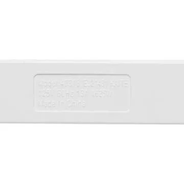 Amazon Basics 15-Foot 3-Prong Flat Plug Grounded Indoor Extension Cord with 3 Outlets - 13 Amps, 1625 Watts, 125 VAC, White