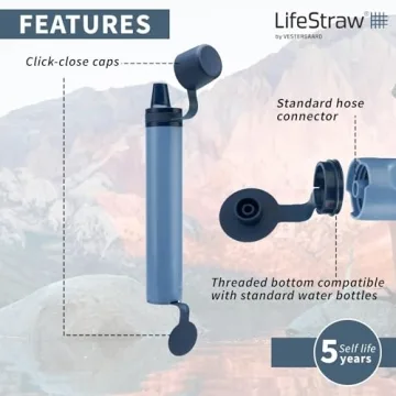 LifeStraw Peak Personal Water Filter for Safe Hydration