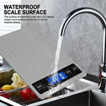 Rechargeable Digital Kitchen Scale for Accurate Cooking