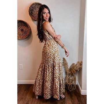 PRETTYGARDEN One Shoulder Floral Maxi Dress for Summer