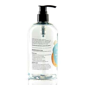 KnitIQ No Rinse Delicate Wash Liquid Detergent, 16.9 fl. oz - Natural Wool Wash with Lanolin for Delicates and Knit Wool Fabric, Lavender Citrus Fragrance, 100 Washes