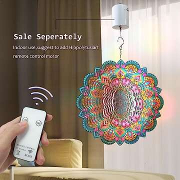 Aoedelyart 3D Stainless Steel Wind Spinner - Outdoor Gift Decoration