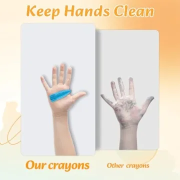 JUPITEARTH 12 Rocket Crayons for Toddlers - Non Toxic & Washable