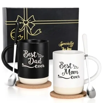 Cabtnca Gifts for Parents, Mom and Dad Gifts, Parents Christmas Gifts Ideas, Mom and Dad Mugs, Mom G...