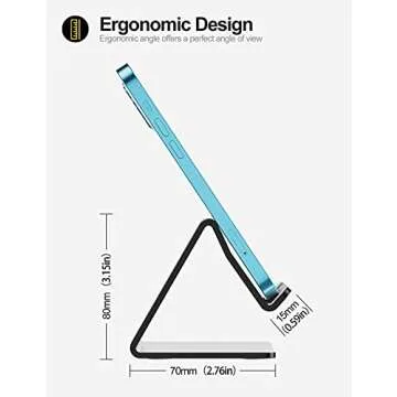 Urmust Smartphone Stand Compatible with Most Models - Black