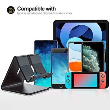 Urmust Smartphone Stand Compatible with Most Models - Black