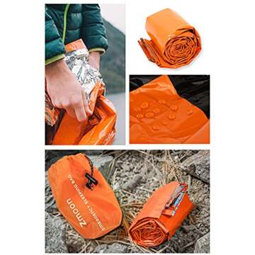 Zmoon Emergency Sleeping Bag 2 Pack - Durable & Lightweight