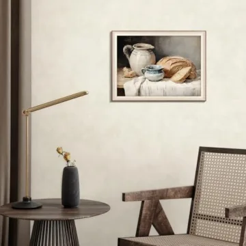 Framed Vintage Wall Art for Rustic Kitchen Decor