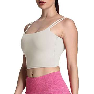 Aoxjox Women's Backless Yoga Crop Tank - Stylish Comfort