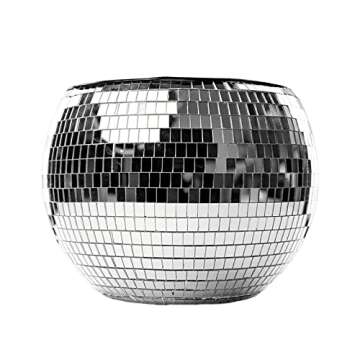 Disco Ball Ice Bucket,Trendy Retro Ice Storage | Disco Wine Bucket Beer Bucket for Cocktail Bar Chilling Drink, Home Indoor Outdoor Parties Supplies Proidl