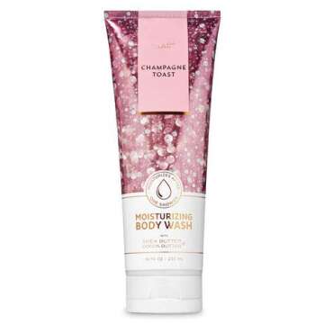 Bath and Body Works - Champagne Toast - 3 pc. Gift Set - Moisturizing Body Wash, Fine Fragrance Mist and Ultra Shea Body Cream - (2019 Edition)